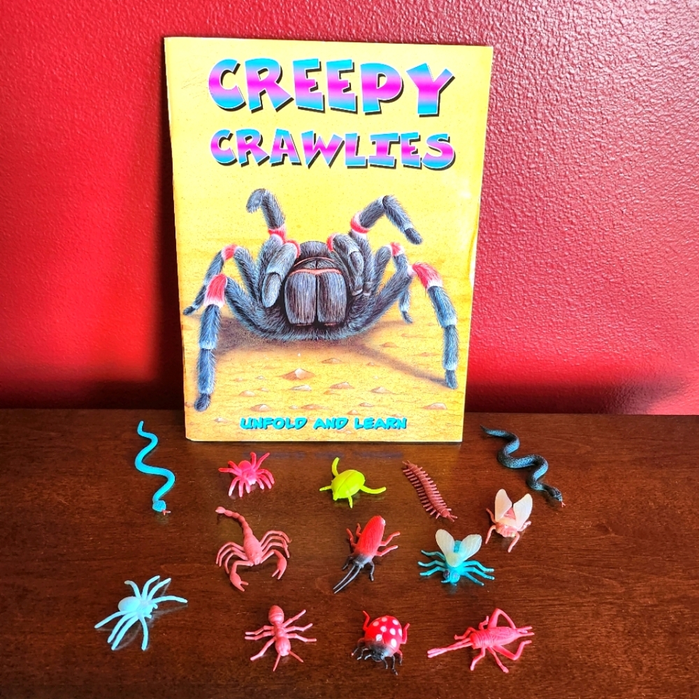 Creepy Crawlies Unfold And Learn Book by Kathie Billingslea Smith